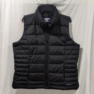 Lands' End Men's Black Puffer Vest